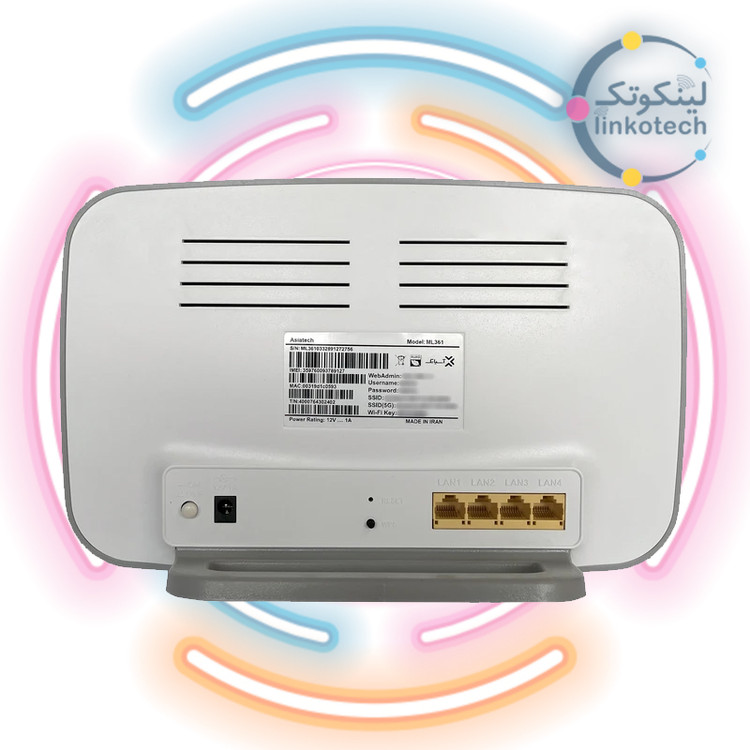 مودم 4G/TD-LTE آسیاتک مدلML361 به همراه سیمکارت و 500 گیگ اینترنت یکساله
